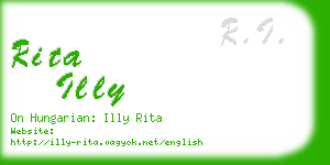 rita illy business card